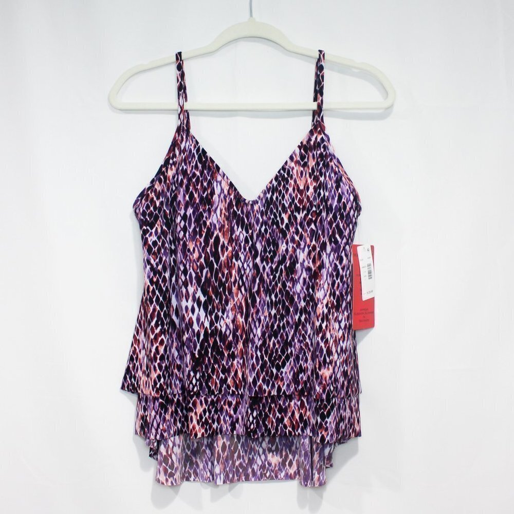 MAGICSUIT Snake Charmer Jolene Tankini Swim Top Swimsuit Purple Pink Black 10 - Picture 4 of 9